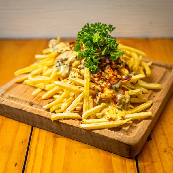 PAPAS FRITAS CHAMPIÑON